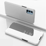 Custodia portafoglio in pelle con specchio per iPhone 13 mini