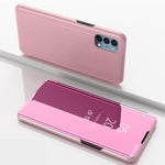 Custodia portafoglio in pelle con specchio per iPhone 13 mini