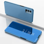 Custodia portafoglio in pelle con specchio per iPhone 13 mini