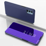 Custodia portafoglio in pelle con specchio per iPhone 13 mini