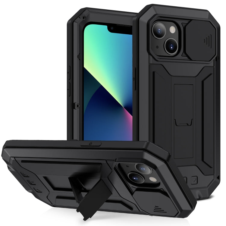 Custodia silicone con protezione metallo per iPhone 13