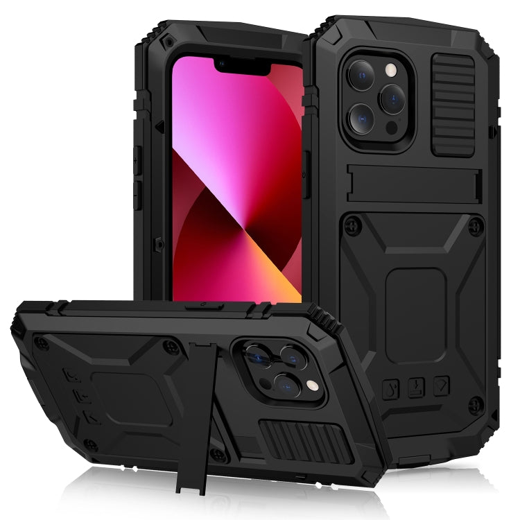 Custodia protettiva metallo e silicone per iPhone 13 Pro Max