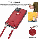 Custodia portafoglio in pelle PU e TPU per iPhone 13 mini