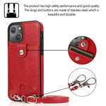 Custodia portafoglio in pelle PU e TPU per iPhone 13 mini