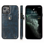 Custodia portafoglio in pelle PU e TPU per iPhone 13 mini