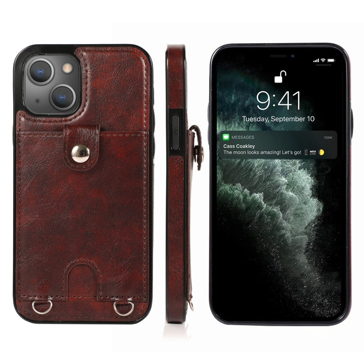Custodia portafoglio in pelle PU e TPU per iPhone 13 mini