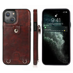 Custodia portafoglio in pelle PU e TPU per iPhone 13 mini