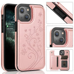 Custodia portafoglio TPU con slot carte per iPhone 13 mini