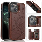 Custodia portafoglio TPU con slot carte per iPhone 13 mini