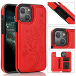 Custodia portafoglio TPU con slot carte per iPhone 13 mini