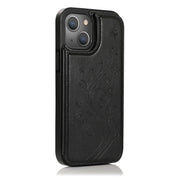 Farfalle fiori doppia fibbia PU + custodia protettiva in TPU con supporto e slot per schede e cornice per foto, For iPhone 13 Pro, For iPhone 13 Pro Max
