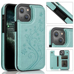 Custodia portafoglio TPU con slot carte per iPhone 13 Pro Max