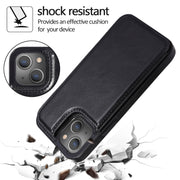 Custodia protettiva in PU antiurto con doppia fibbia con slot per schede e supporto, For iPhone 13, For  iPhone 13 Mini, For iPhone 13 Pro