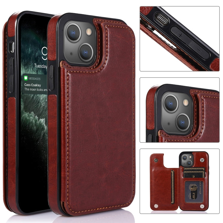 Custodia portafoglio in PU con slot carte per iPhone 13