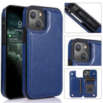 Custodia portafoglio in PU con slot carte per iPhone 13