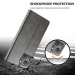 Custodia portafoglio in pelle con slot carte per iPhone 13 Pro