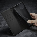 Custodia portafoglio in pelle PU e TPU per iPhone 13 mini