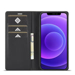 Custodia portafoglio in pelle PU e TPU per iPhone 13 mini