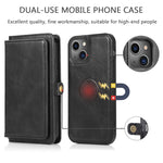 Custodia portafoglio magnetica in pelle per iPhone 13 Pro Max