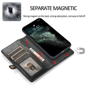 Forte custodia magnetica staccabile orizzontale in pelle flip con slot per carte e portafoglio, For iPhone 13, For  iPhone 13 Mini, For iPhone 13 Pro, For iPhone 13 Pro Max