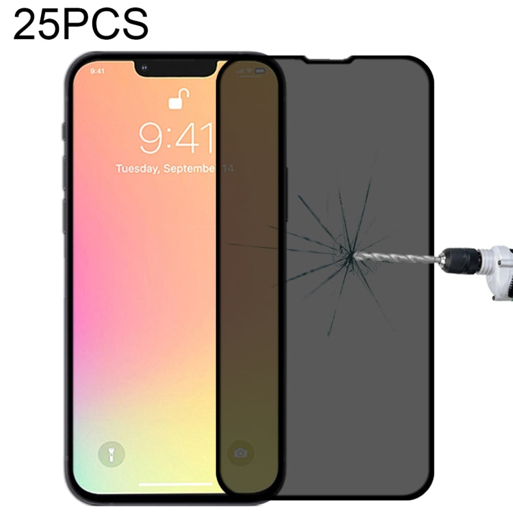 Pellicola vetro temperato anti-peeping per iPhone 13 mini e 14 Pr
