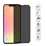 Pellicola vetro temperato anti-peeping per iPhone 13 mini e 14 Pr
