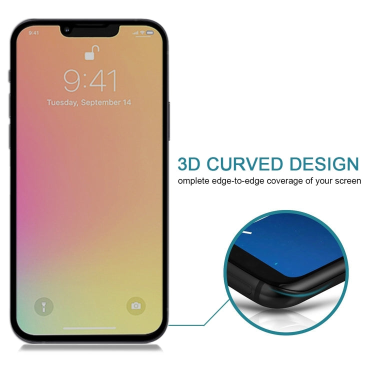 Pellicola vetro temperato anti-peeping per iPhone 13 mini e 14 Pr