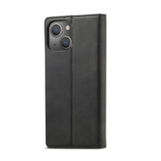 LC.IMEEKE Forte custodia in pelle magnetica PU + TPU opaco orizzontale con supporto e slot per schede e portafoglio, For iPhone 13 mini, For iPhone 13, For iPhone 13 Pro, For iPhone 13 Pro Max