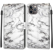 Custodia in pelle PU a vibrazione orizzontale con chiusura magnetica a disegno colorato di tensione con supporto e slot per schede, For iPhone 13