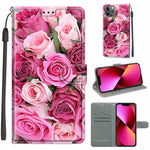 Custodia portafoglio in pelle PU con chiusura magnetica iPhone 13