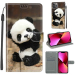 Custodia portafoglio in pelle PU con chiusura magnetica iPhone 13
