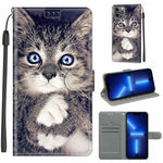Custodia portafoglio in pelle PU con chiusura magnetica iPhone 13