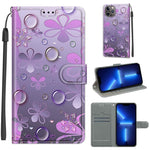 Custodia portafoglio in pelle PU con chiusura magnetica iPhone 13