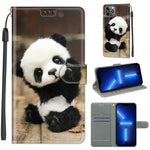 Custodia portafoglio in pelle PU con chiusura magnetica iPhone 13
