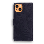 Custodia portafoglio in pelle con motivo tigre per iPhone 13