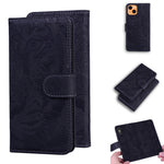 Custodia portafoglio in pelle con motivo tigre per iPhone 13