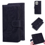 Custodia portafoglio in pelle con motivo tigre per iPhone 13