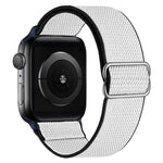Cinturino di ricambio in nylon ad alta elasticità per la serie Apple Watch, 7 41mm / 6 & SE & 5 & 4 40mm / 3 & 2 & 1 38mm, 7 45mm / 6 & SE & 5 & 4 44mm / 3 & 2 & 1 42mm