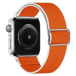 Cinturino di ricambio in nylon ad alta elasticità per la serie Apple Watch, 7 41mm / 6 & SE & 5 & 4 40mm / 3 & 2 & 1 38mm, 7 45mm / 6 & SE & 5 & 4 44mm / 3 & 2 & 1 42mm