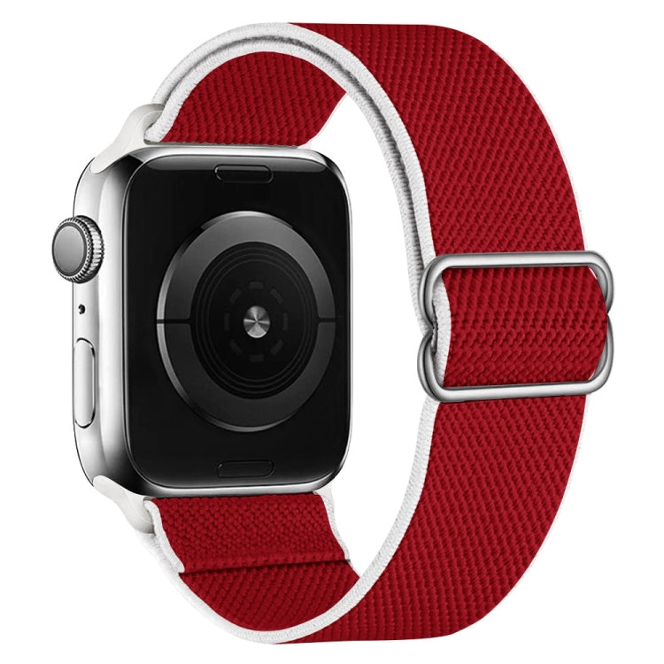 Cinturino di ricambio in nylon ad alta elasticità per la serie Apple Watch, 7 41mm / 6 & SE & 5 & 4 40mm / 3 & 2 & 1 38mm, 7 45mm / 6 & SE & 5 & 4 44mm / 3 & 2 & 1 42mm