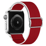 Cinturino di ricambio in nylon ad alta elasticità per la serie Apple Watch, 7 41mm / 6 & SE & 5 & 4 40mm / 3 & 2 & 1 38mm, 7 45mm / 6 & SE & 5 & 4 44mm / 3 & 2 & 1 42mm