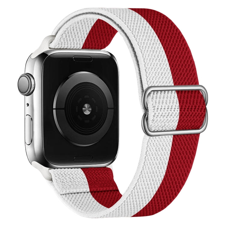 Cinturino di ricambio in nylon ad alta elasticità per la serie Apple Watch, 7 41mm / 6 & SE & 5 & 4 40mm / 3 & 2 & 1 38mm, 7 45mm / 6 & SE & 5 & 4 44mm / 3 & 2 & 1 42mm