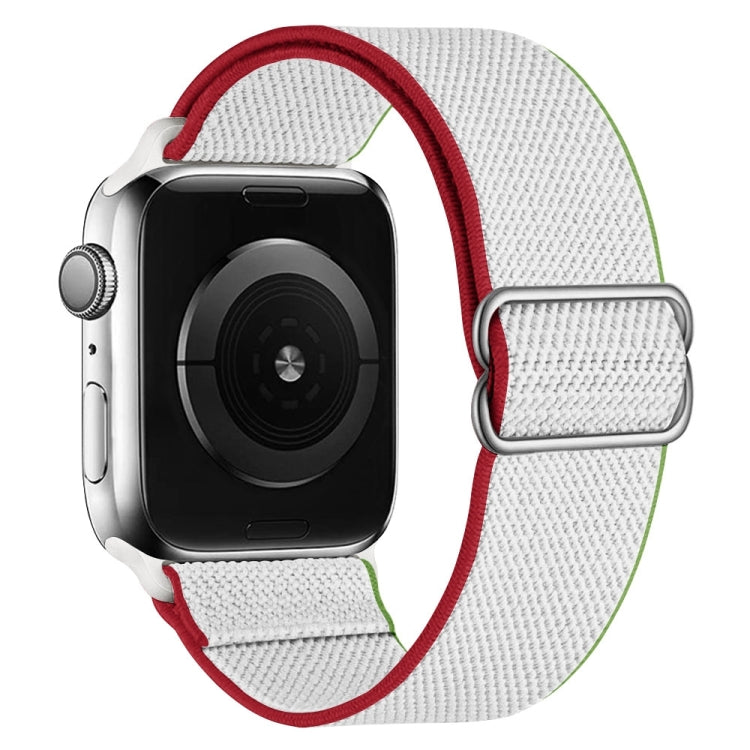 Cinturino di ricambio in nylon ad alta elasticità per la serie Apple Watch, 7 41mm / 6 & SE & 5 & 4 40mm / 3 & 2 & 1 38mm, 7 45mm / 6 & SE & 5 & 4 44mm / 3 & 2 & 1 42mm