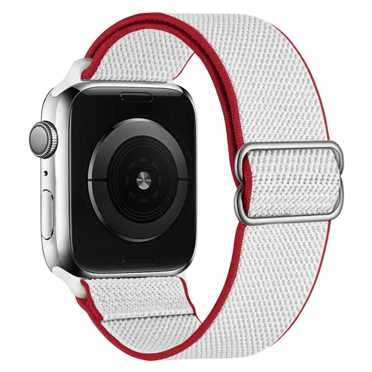 Cinturino di ricambio in nylon ad alta elasticità per la serie Apple Watch, 7 41mm / 6 & SE & 5 & 4 40mm / 3 & 2 & 1 38mm, 7 45mm / 6 & SE & 5 & 4 44mm / 3 & 2 & 1 42mm