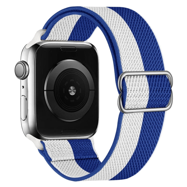 Cinturino di ricambio in nylon ad alta elasticità per la serie Apple Watch, 7 41mm / 6 & SE & 5 & 4 40mm / 3 & 2 & 1 38mm, 7 45mm / 6 & SE & 5 & 4 44mm / 3 & 2 & 1 42mm