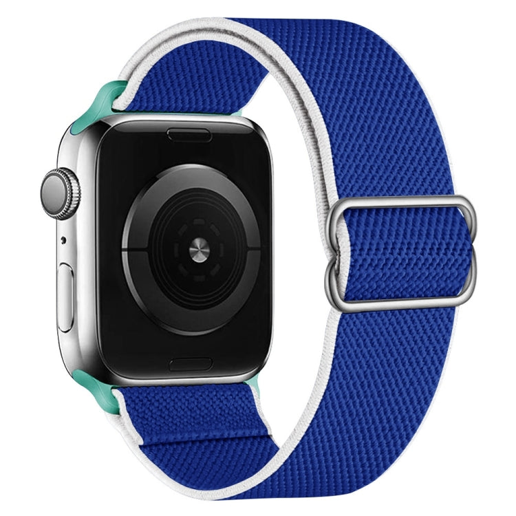 Cinturino di ricambio in nylon ad alta elasticità per la serie Apple Watch, 7 41mm / 6 & SE & 5 & 4 40mm / 3 & 2 & 1 38mm, 7 45mm / 6 & SE & 5 & 4 44mm / 3 & 2 & 1 42mm