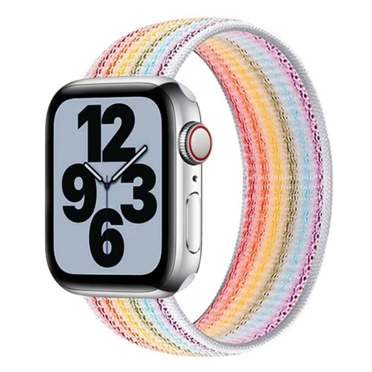 Cinturino di ricambio in nylon a giro singolo, misura: M 155 mm per Apple Watch Series 6 e SE e 5 e 4 44 mm / 3 e 2 e 1 42 mm, M 155mm 44mm / 42mm