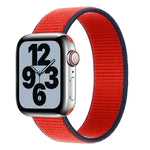 Cinturino di ricambio in nylon a giro singolo, misura: M 155 mm per Apple Watch Series 6 e SE e 5 e 4 44 mm / 3 e 2 e 1 42 mm, M 155mm 44mm / 42mm