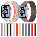 Cinturino di ricambio in nylon a giro singolo, misura: M 155 mm per Apple Watch Series 6 e SE e 5 e 4 44 mm / 3 e 2 e 1 42 mm, M 155mm 44mm / 42mm