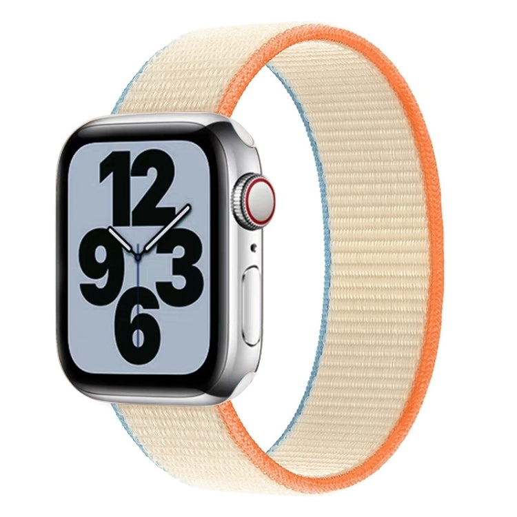 Cinturino di ricambio in nylon a giro singolo, misura: L 165 mm per Apple Watch Series 6 e SE e 5 e 4 44 mm / 3 e 2 e 1 42 mm, L 165mm 44mm / 42mm